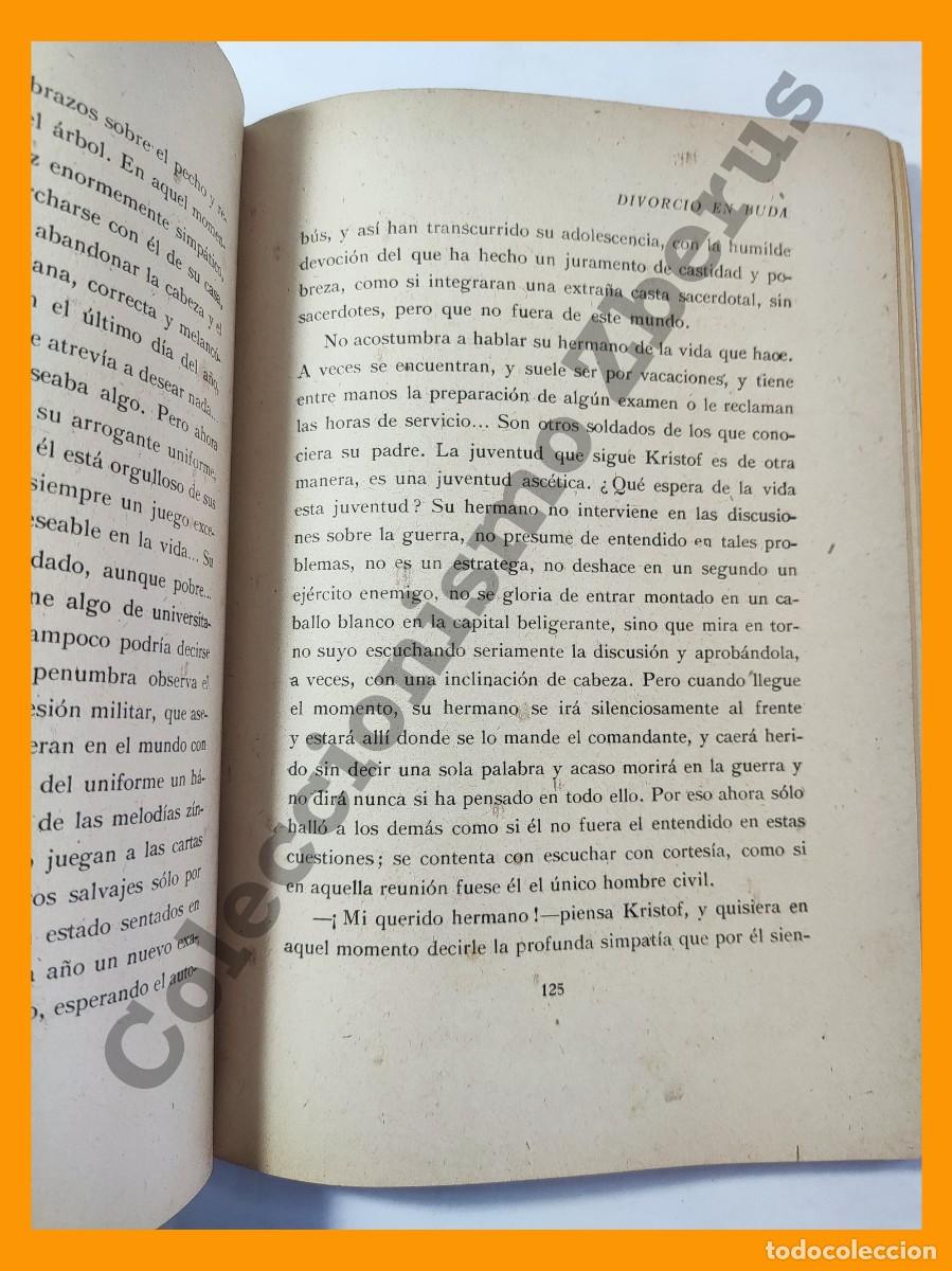 Libros de segunda mano: Divorcio en Buda - Sandor Marai - Foto 3
