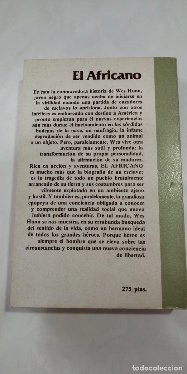 Libros de segunda mano: El africano Harold Courlander - Foto 2