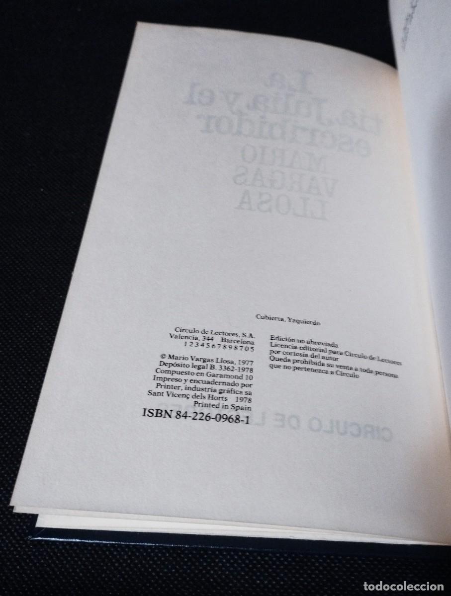 Libros de segunda mano: Libro La t&iacute;a Julia y el escribidor - Foto 3