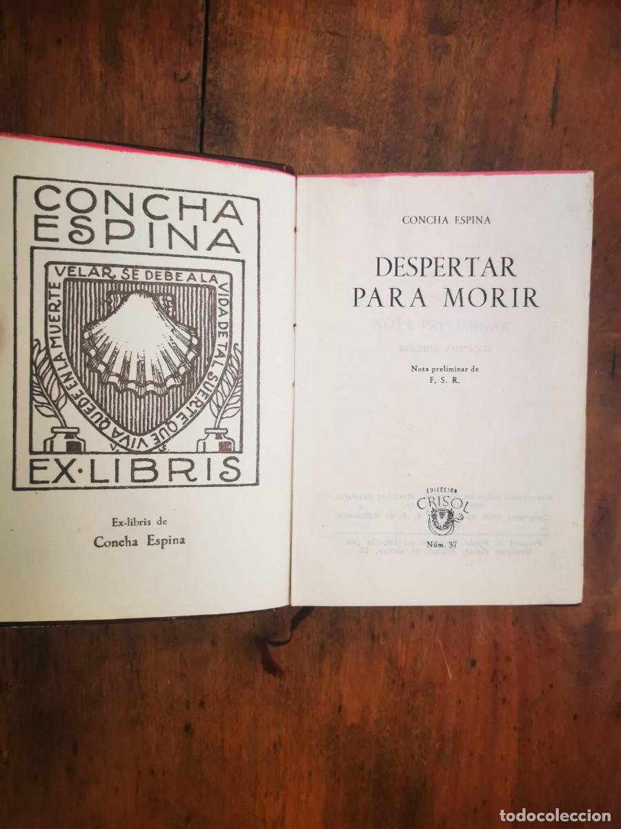 Libros de segunda mano: ESPINA, Concha. Despertar para morir - Foto 2