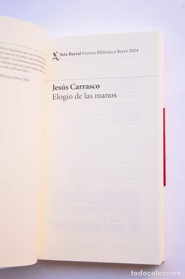 Libros de segunda mano: Elogio de las manos - CARRASCO, Jes&uacute;s - Foto 3