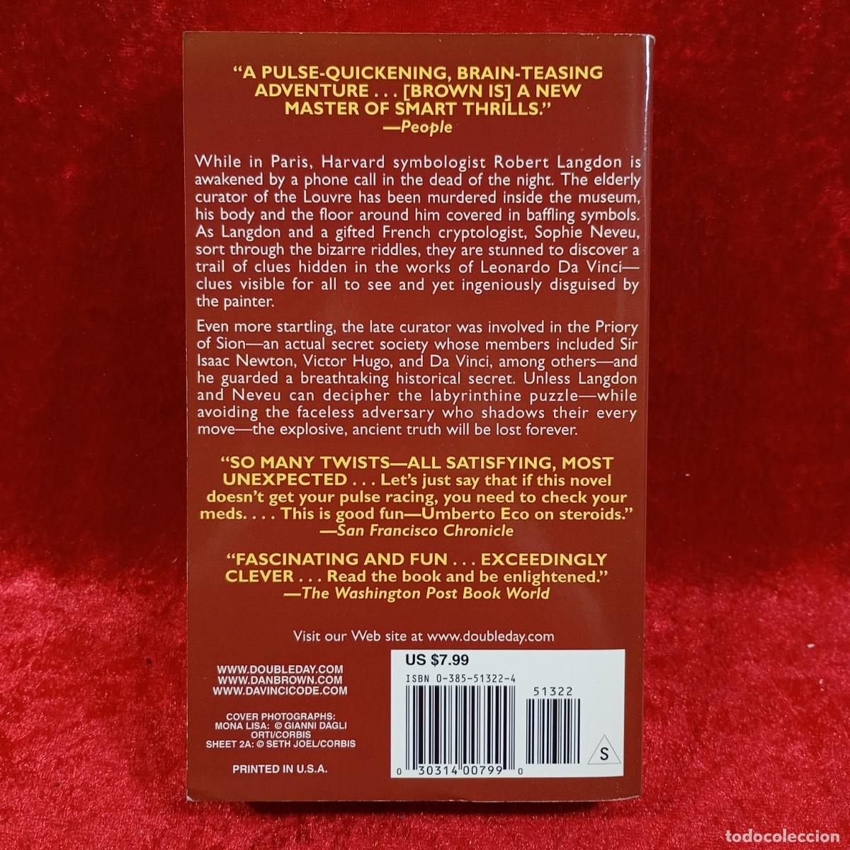 Libros de segunda mano: DAN BROWN - THE DA VINCI CODE - DOUBLEDAY - 2003 / 597-E - Foto 2