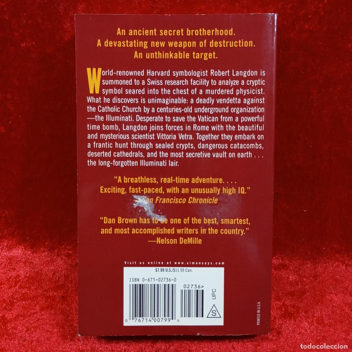 Libros de segunda mano: DAN BROWN - ANGELS & DEMONS - POCKET STAR BOOKS - 2000 / 598-E - Foto 2