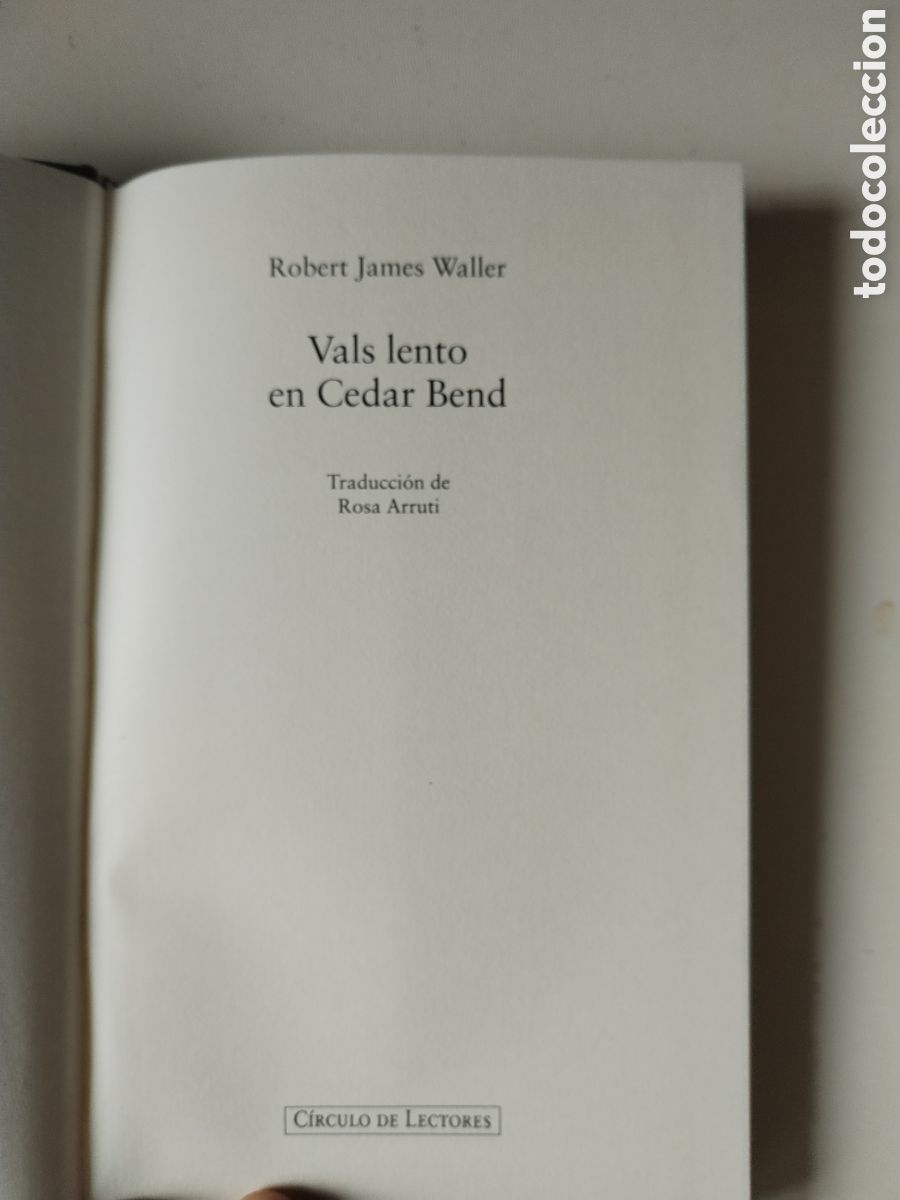 Libros de segunda mano: VALS LENTO EN CEDAR BREND/ROBERT JAMES WALLER - Foto 3