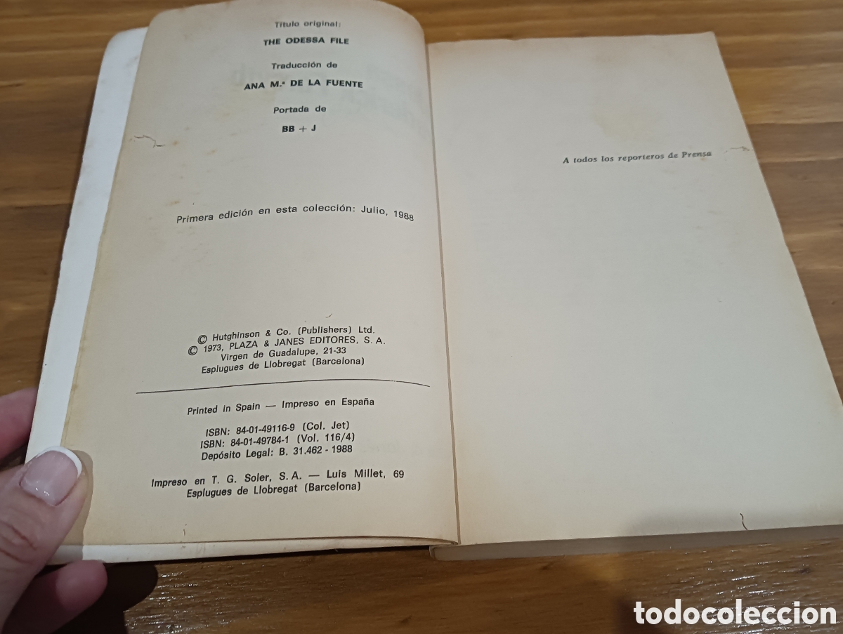 Libros de segunda mano: Odessa. Frederick Forsyth - Foto 4