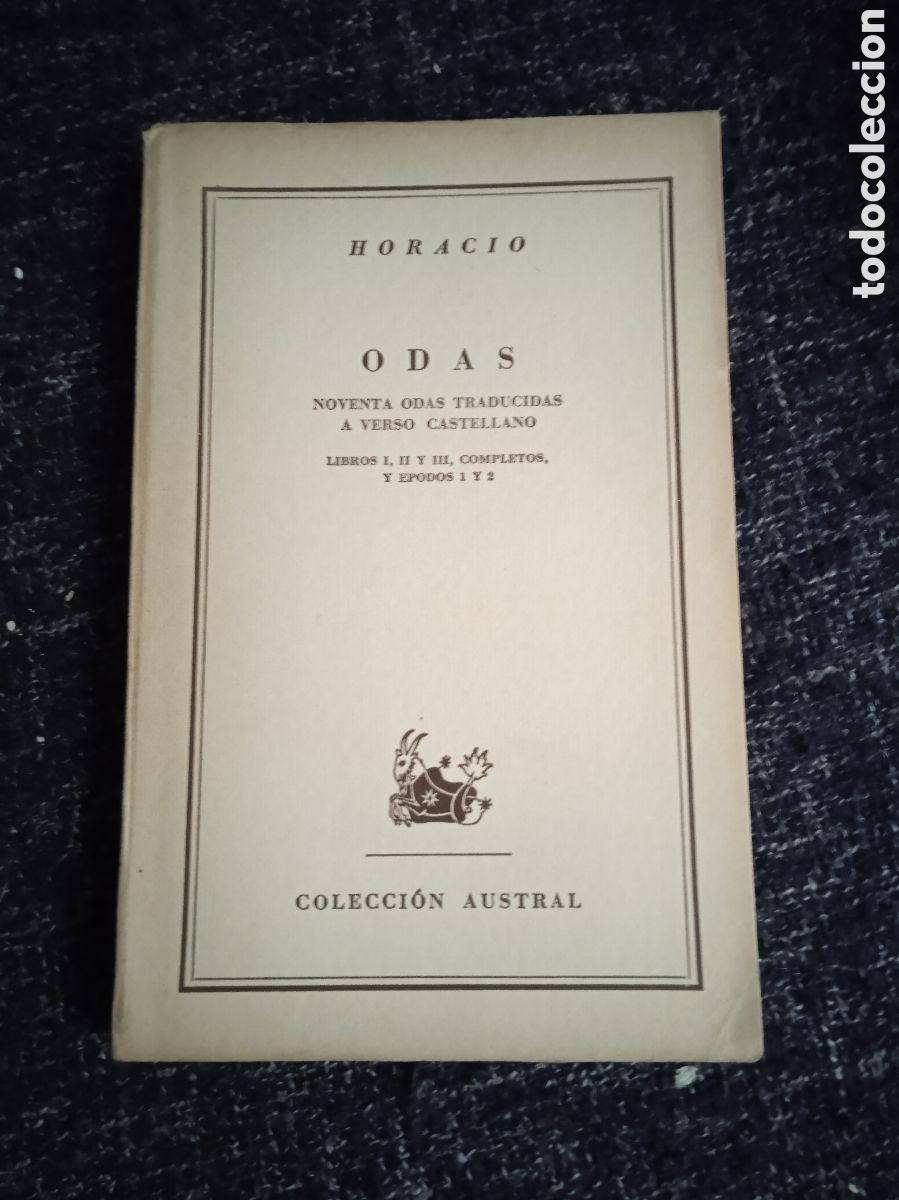 Libros de segunda mano: ODAS / HORACIO - COLECCION AUSTRAL - Foto 1