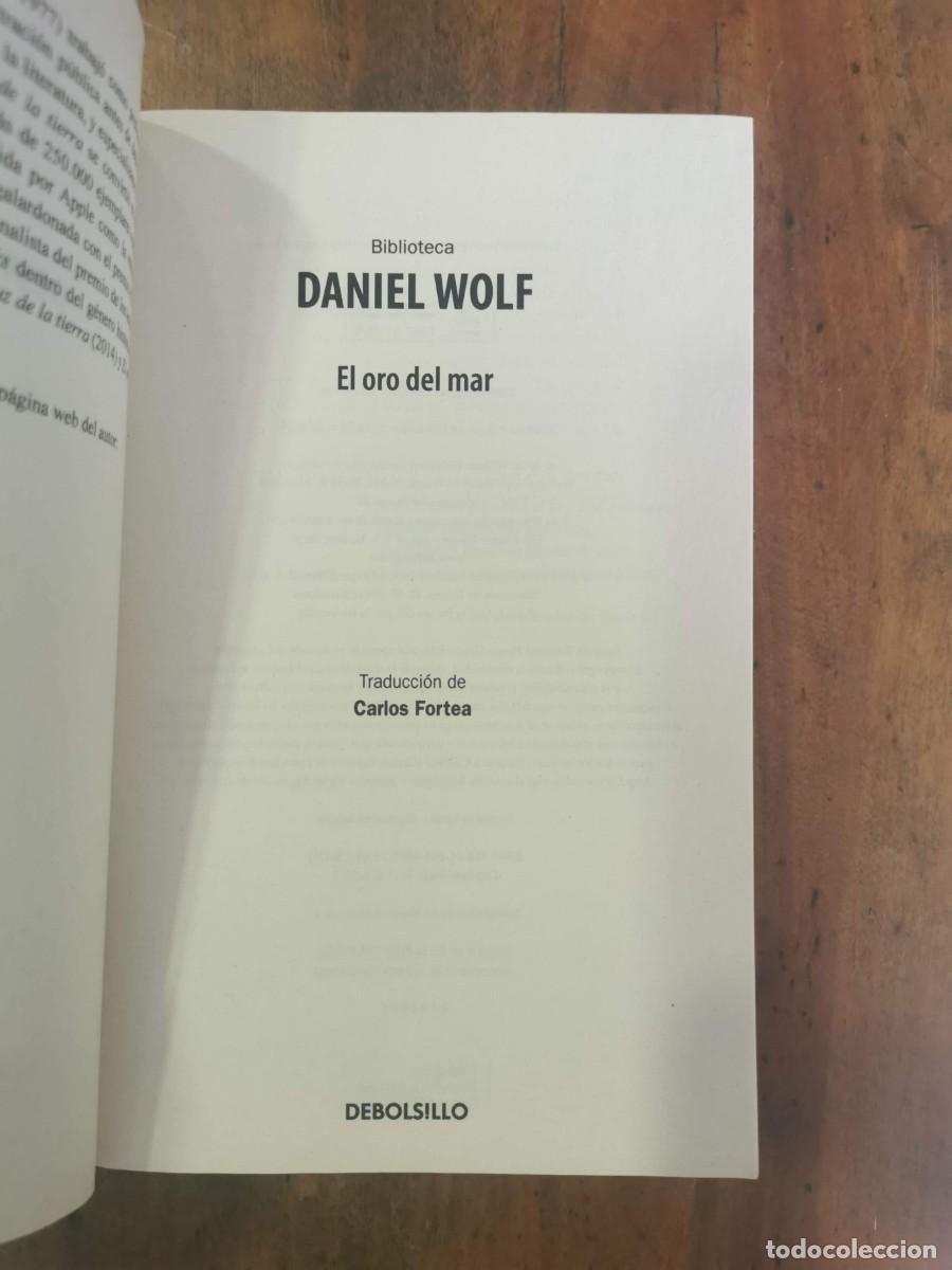 Libros de segunda mano: WOLF, Daniel. El oro del mar - Foto 2