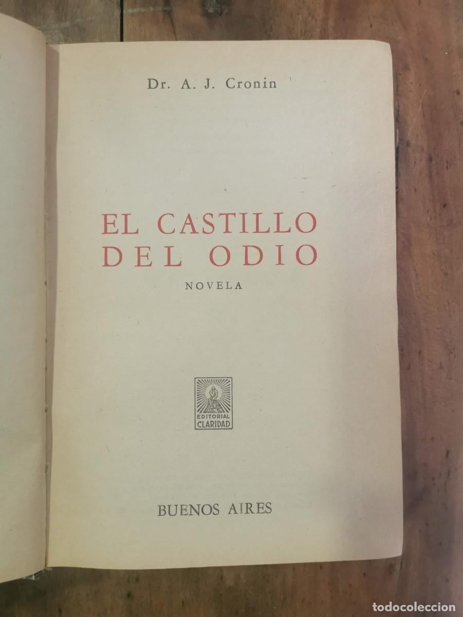 Libros de segunda mano: CRONIN, A.J. El castillo del odio: novela - Foto 2