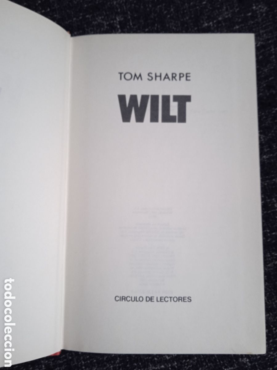 Libros de segunda mano: WILT / TOM SHARPE -ED. CIRCULO DE LECTORES - Foto 1