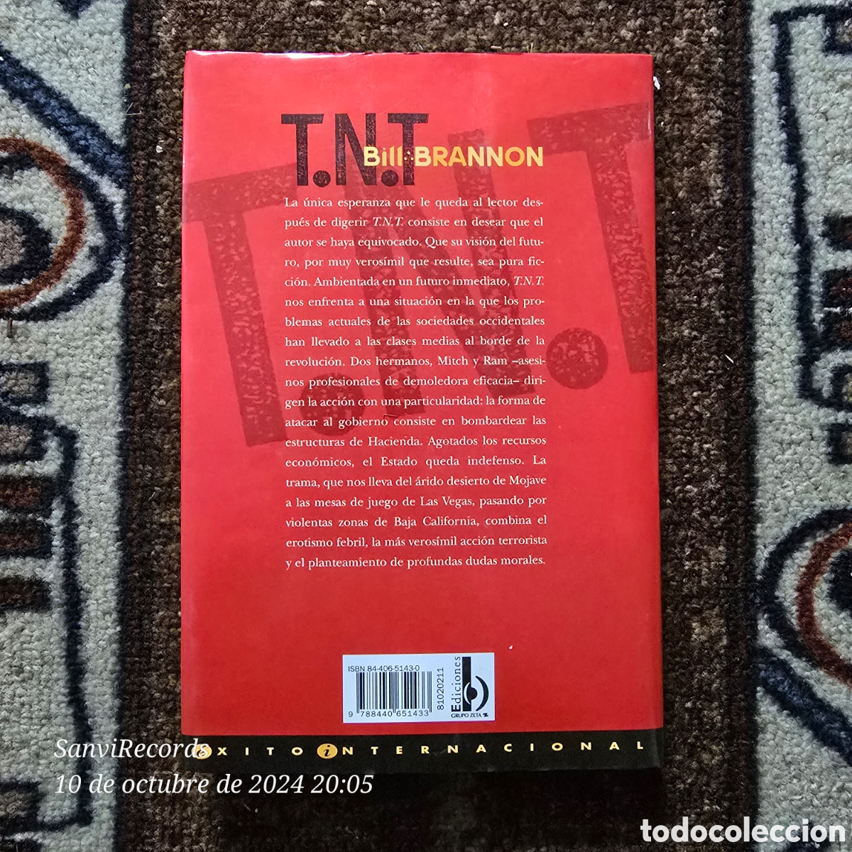 Libros de segunda mano: T.N.T (BILL BRANNON) (EDICIONES B) - Foto 2
