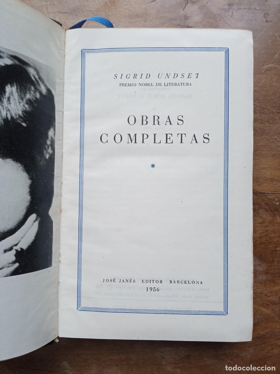 Libros de segunda mano: Sigrid Undset obras completas Janes - Foto 4