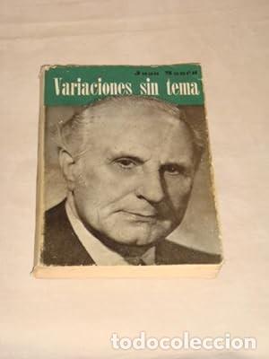 Libros de segunda mano: Variaciones sin tema [Juan Man&eacute;n] - Foto 1