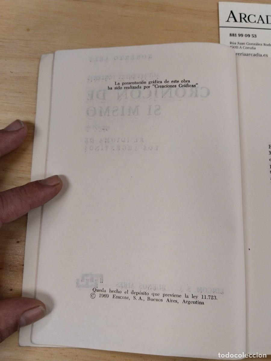 Libros de segunda mano: Cronicon de Si Mismo - Roberto Arlt - Foto 5