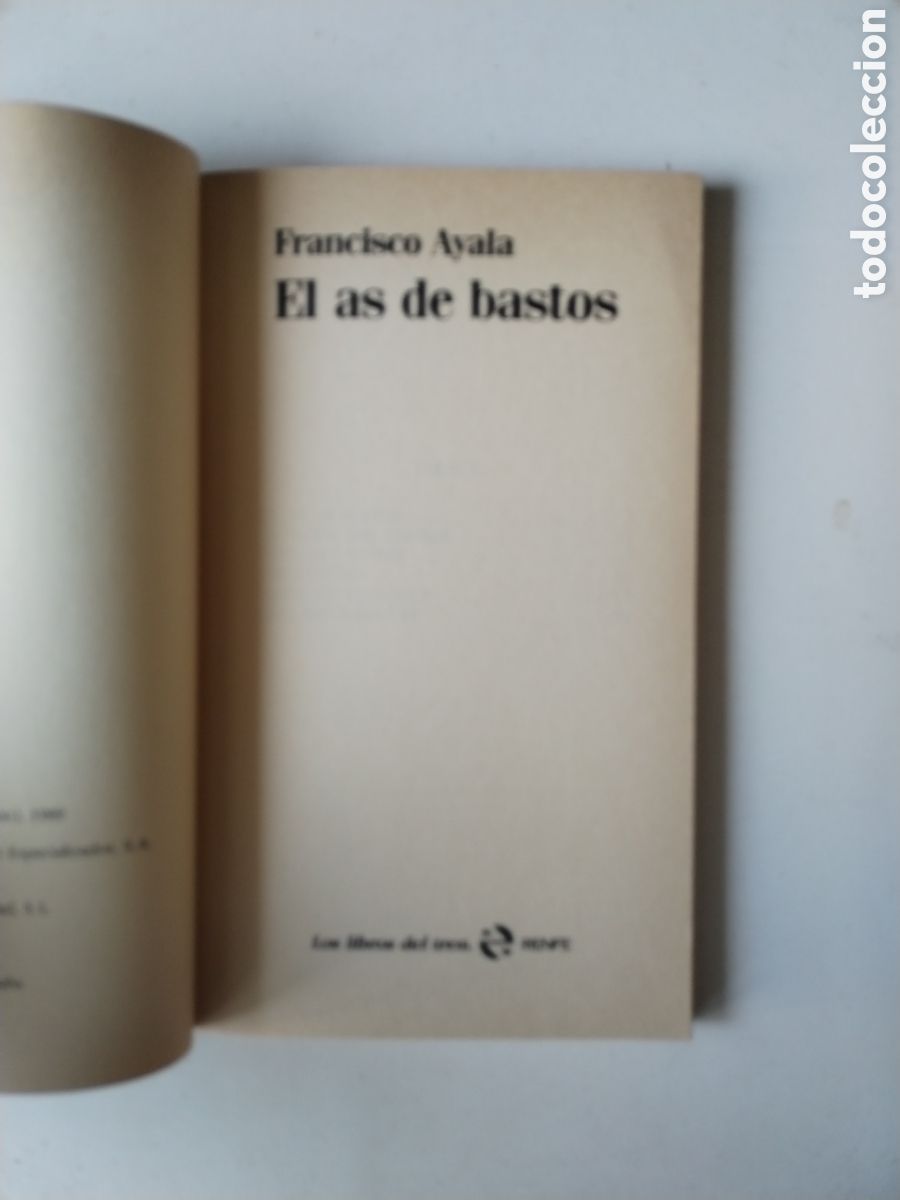 Libros de segunda mano: EL AS DE BASTOS/FRANCISCO AYALA - Foto 2