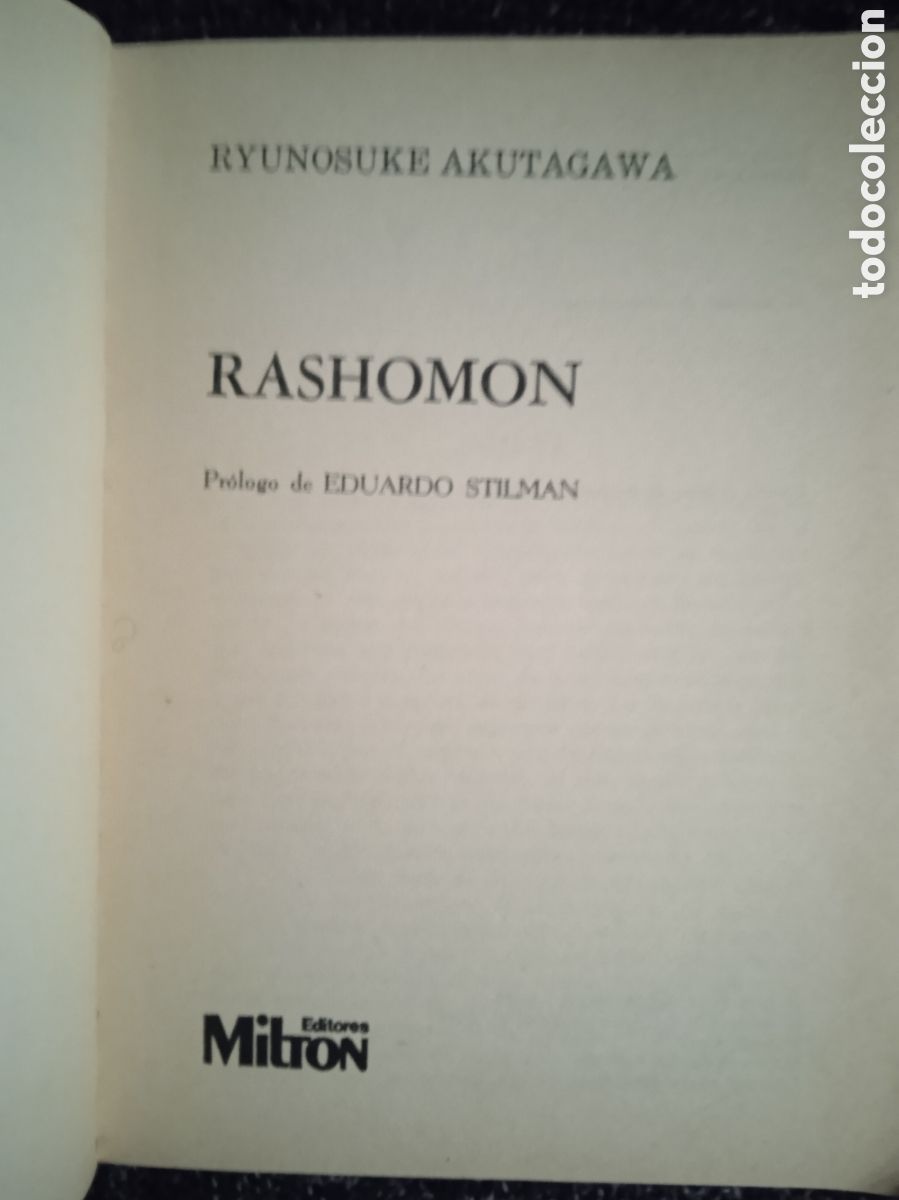 Libros de segunda mano: RASHOMON. / RYUNOSUKE AKUTAGAWA. 1978 - Foto 2