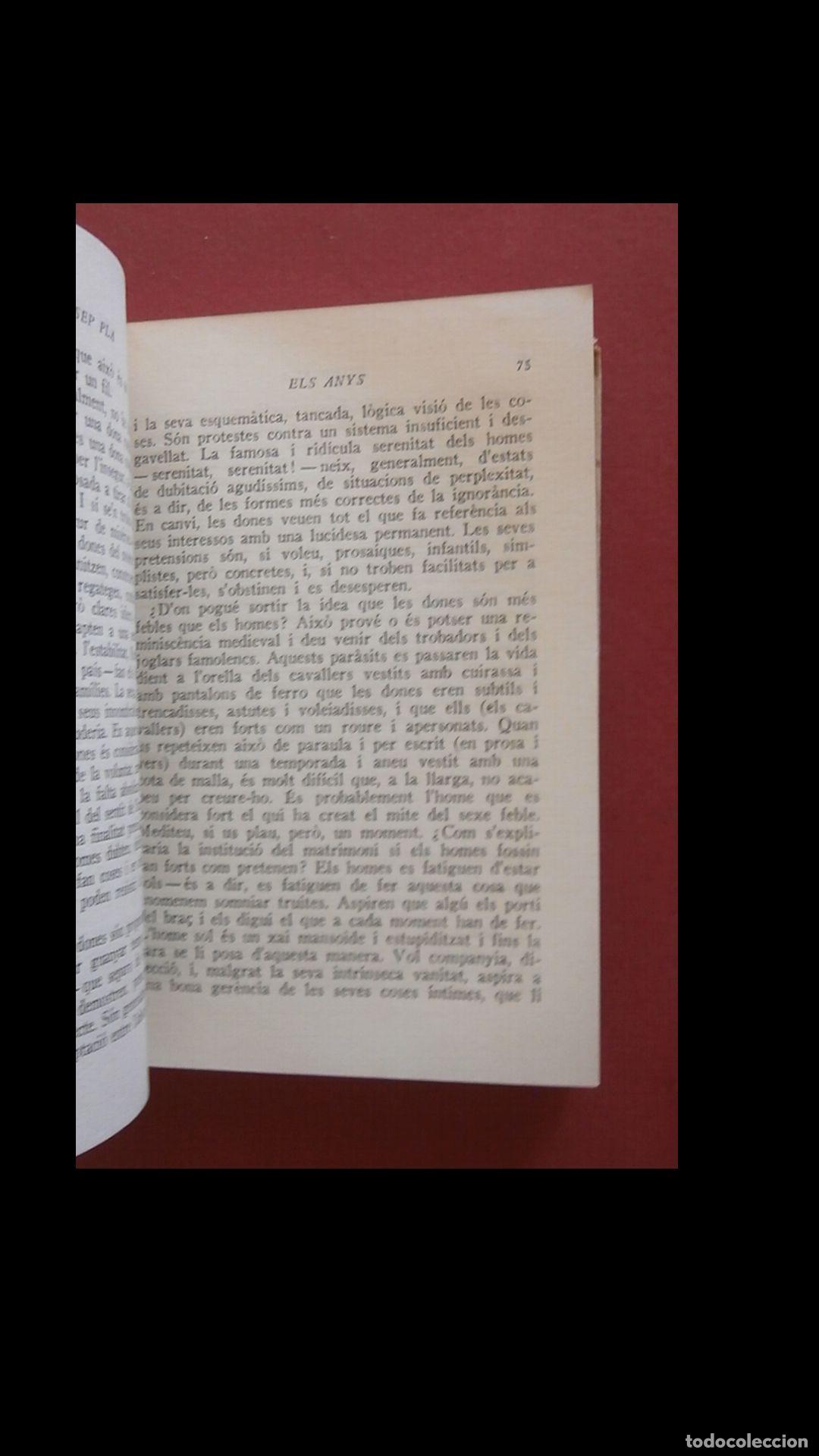 Libros de segunda mano: Els anys (El pas de la vida). Josep Pla - Foto 4