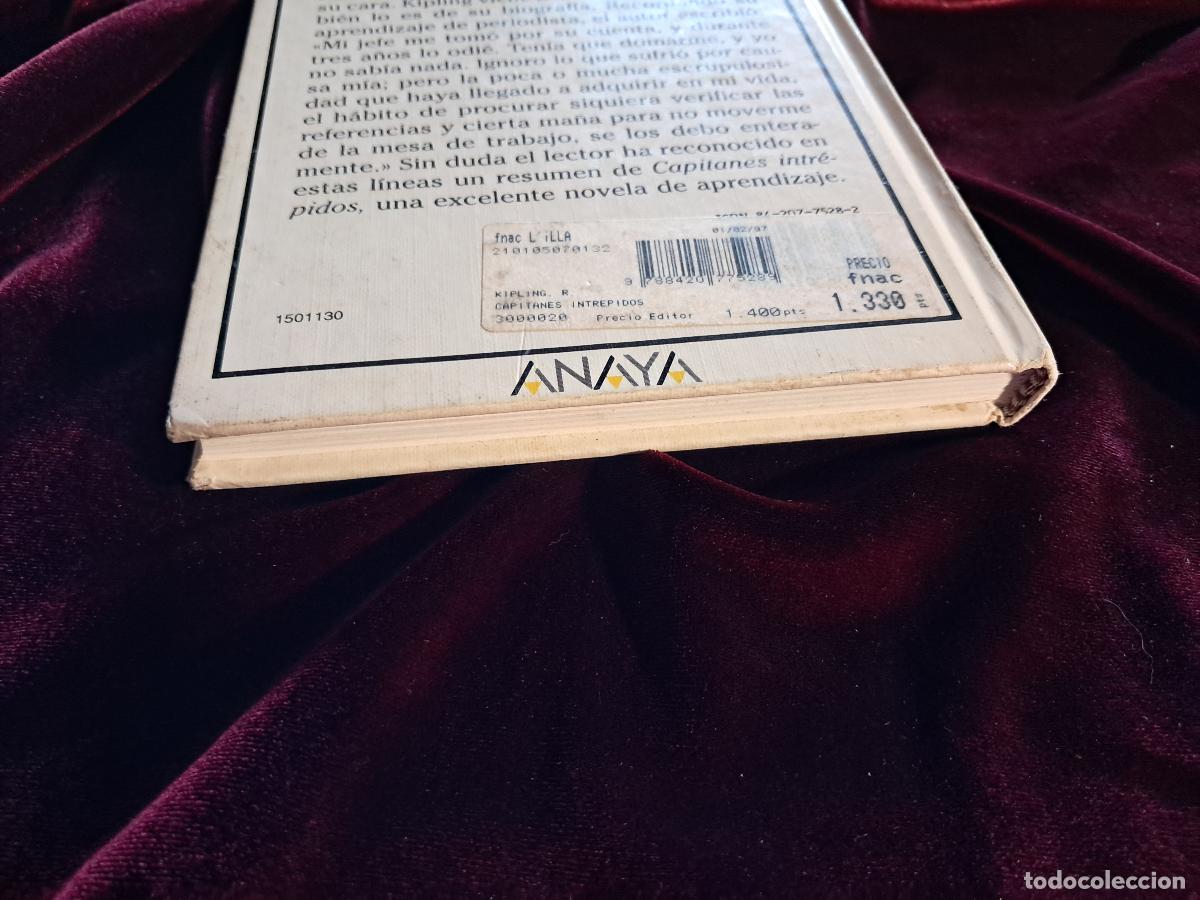 Libros de segunda mano: CAPITANES INTR&Eacute;PIDOS. Rudyard Kipling. Anaya 1996 - Foto 2