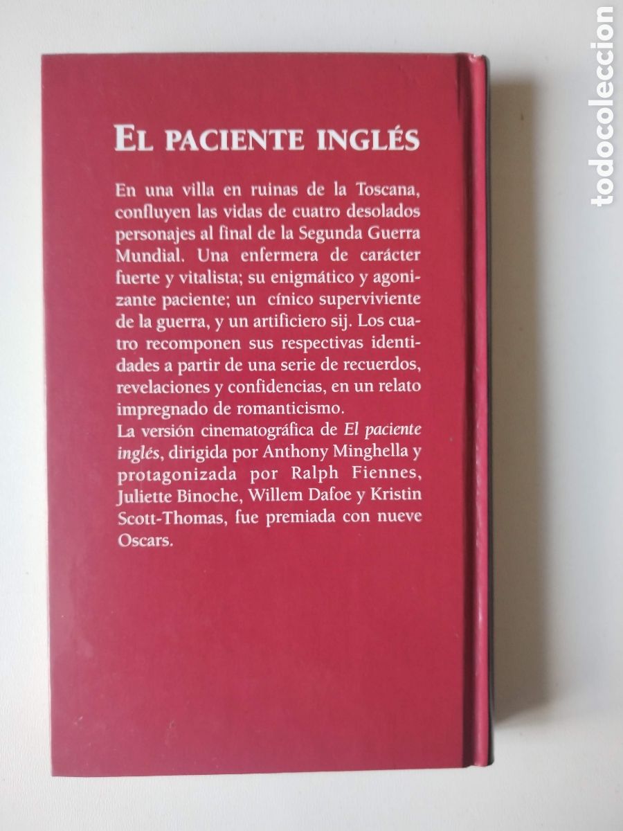 Libros de segunda mano: EL PACIENTE INGLES/MICHAEL ONDAATJE - Foto 4