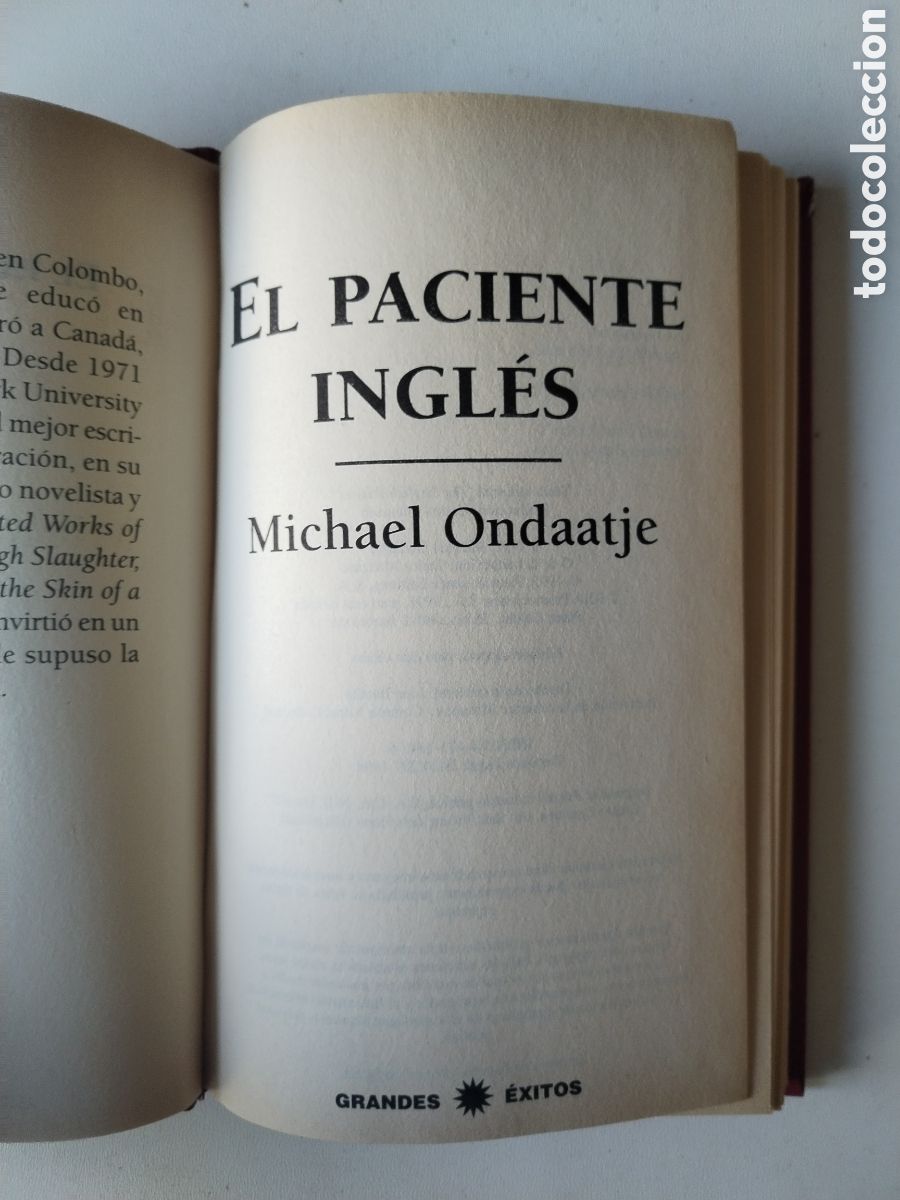 Libros de segunda mano: EL PACIENTE INGLES/MICHAEL ONDAATJE - Foto 2