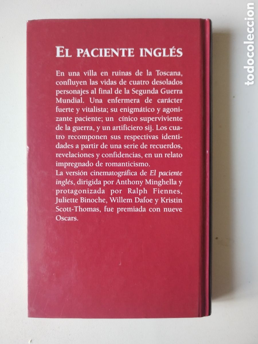 Libros de segunda mano: EL PACIENTE INGLES/MICHAEL ONDAATJE - Foto 3