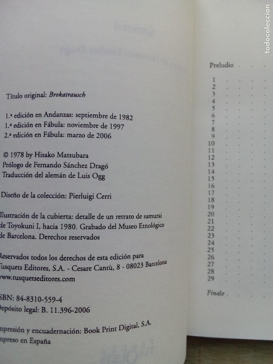 Libros de segunda mano: Samurai. Hisako Matsubara - Foto 5