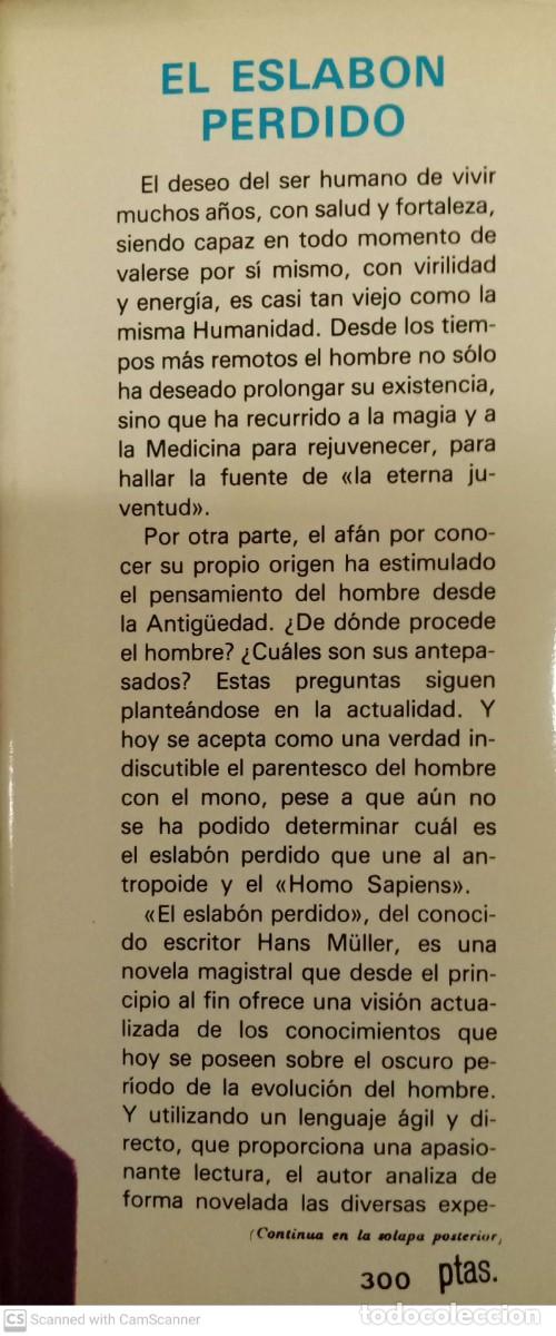 Libros de segunda mano: El eslab&oacute;n perdido [Hans M&uuml;ller] - Foto 2