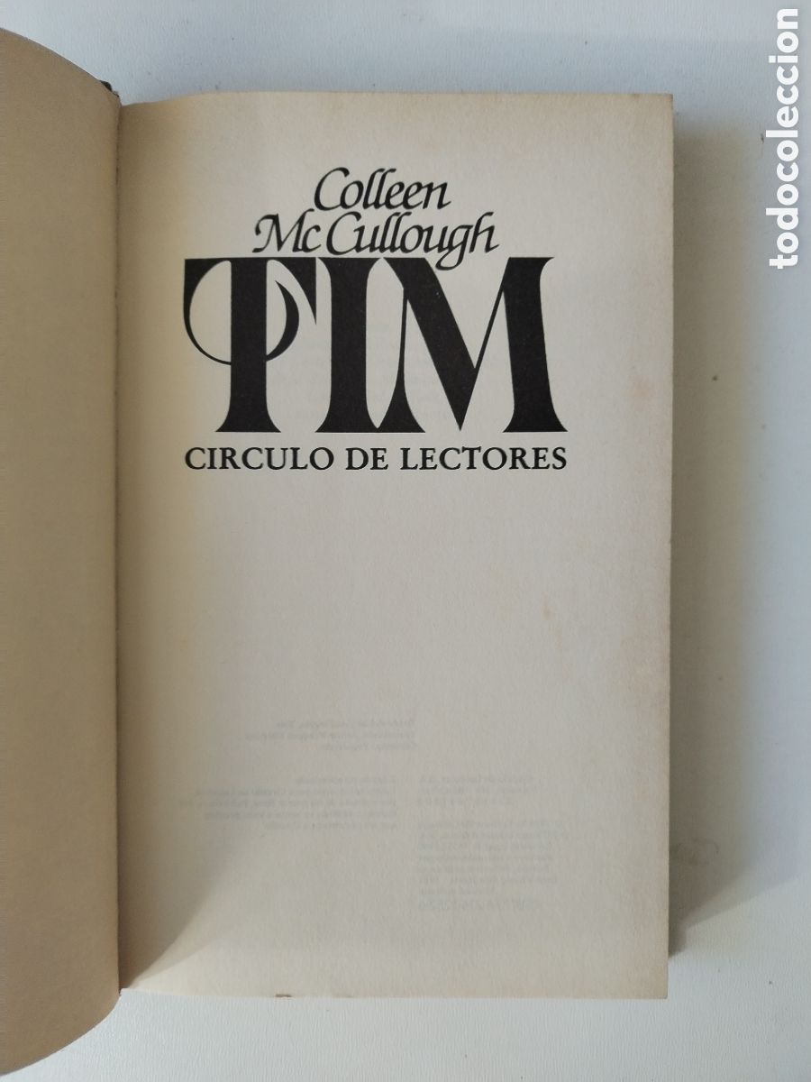 Libros de segunda mano: TIM/COLLEEN MC CULLOUGHT - Foto 2