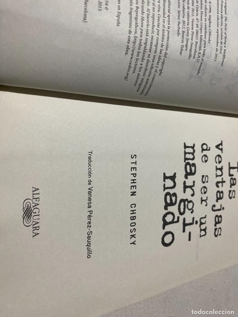 Libros de segunda mano: Las ventajas de ser un marginado STEPHEN CHBOSKY - Foto 4