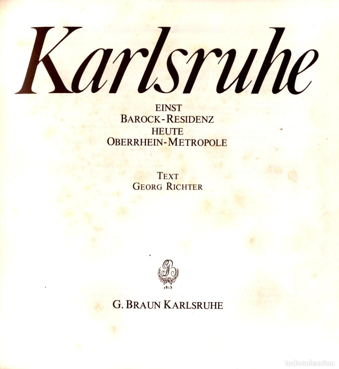Libros de segunda mano: karlsruhe (libro en alem&aacute;n) 1981 - Foto 2