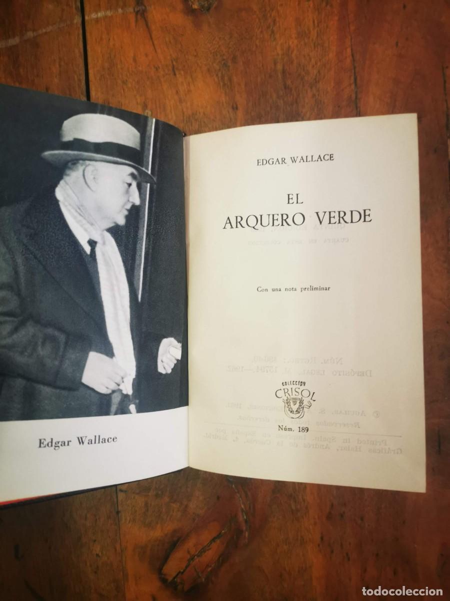 Libros de segunda mano: WALLACE, Edgar. El arquero verde (Crisol; 189) - Foto 2