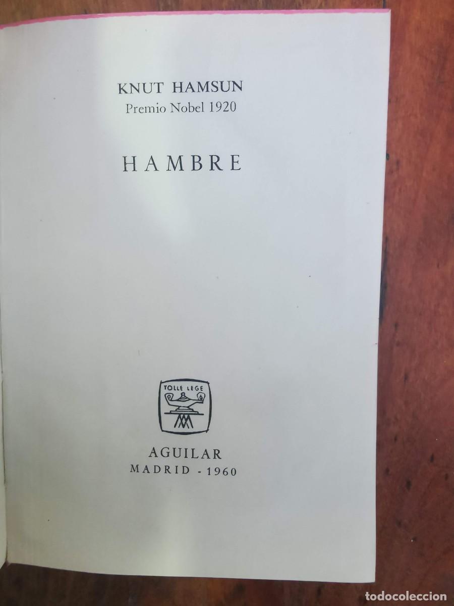 Libros de segunda mano: HAMSUN, Knut. Hambre (Crisol; 350) - Foto 4