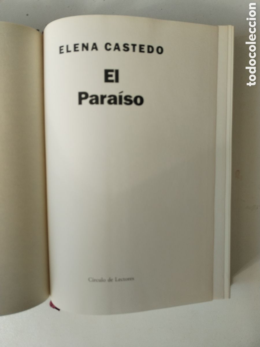 Libros de segunda mano: EL PARAISO/ELENA CASTEDO - Foto 2