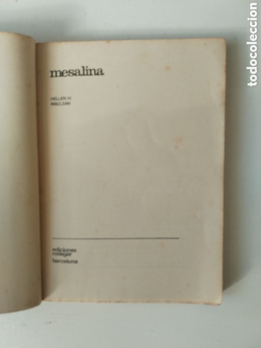 Libros de segunda mano: MESALINA/HELLEN H. MACLEAN - Foto 3