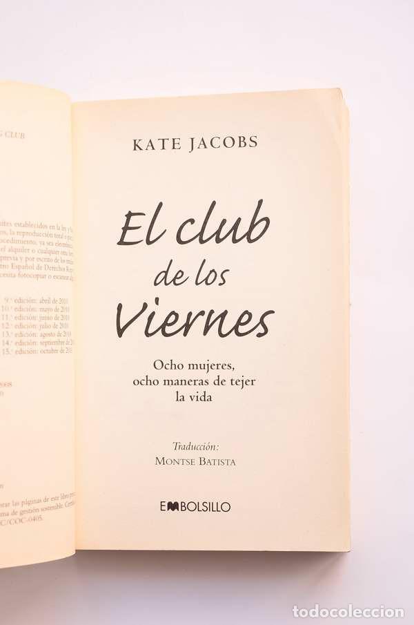 Libros de segunda mano: El club de los viernes - JACOBS, Kate - Foto 2