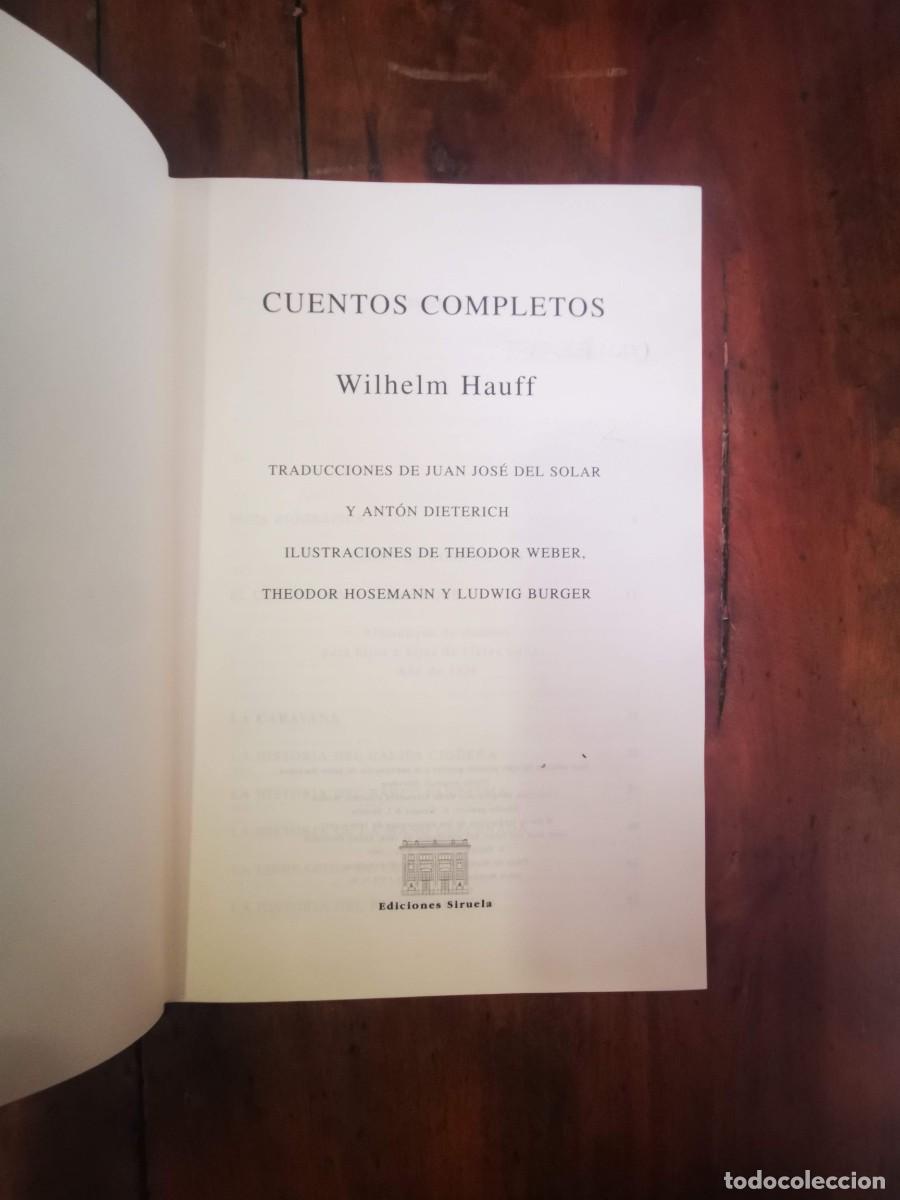 Libros de segunda mano: HAUFF, Wilhelm. Cuentos completos - Foto 2