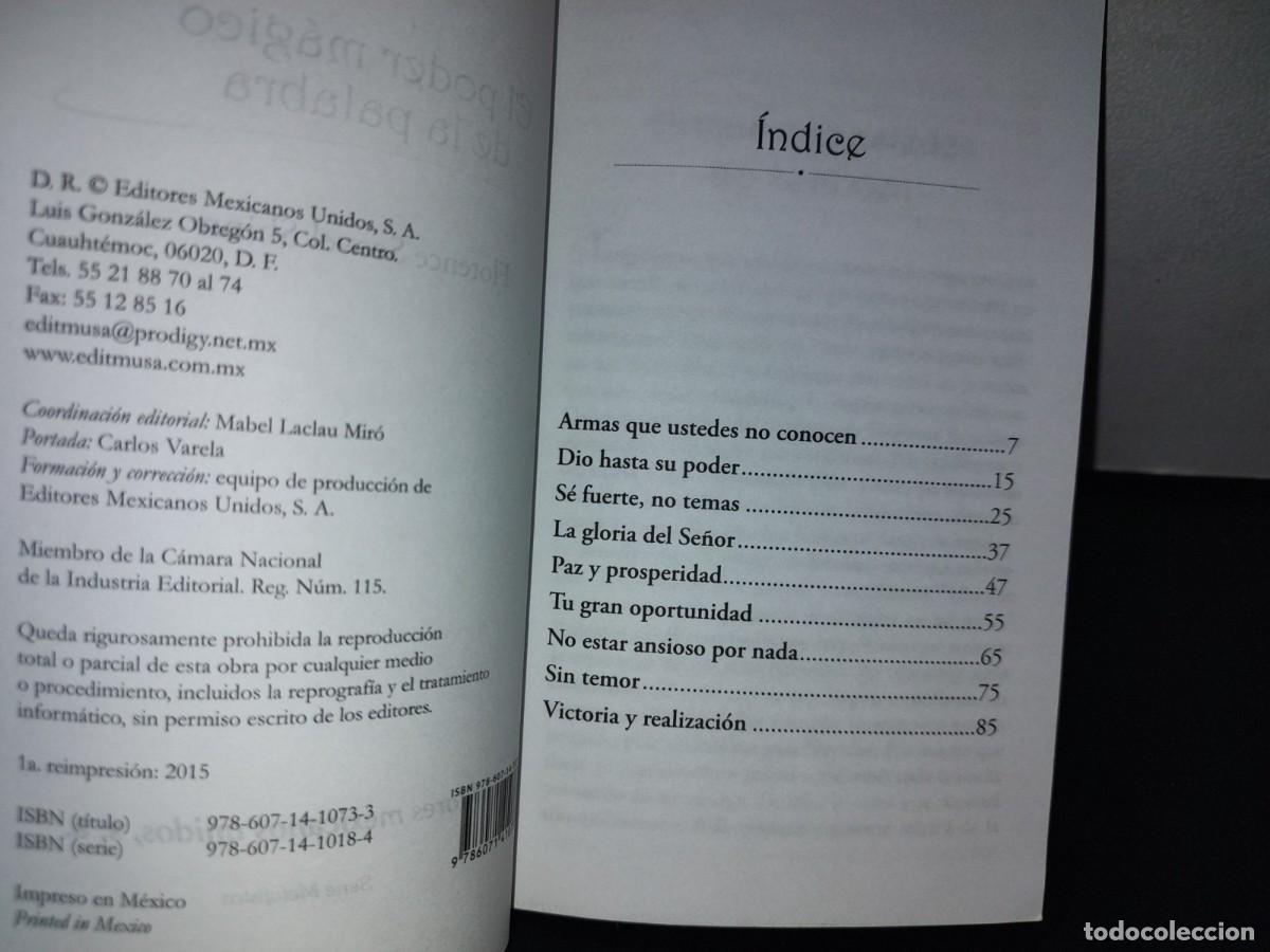 Libros de segunda mano: 115- EL PODER M&Aacute;GICO DE LA PALABRA - FLORENCE SCOVEL SHINN - Foto 5