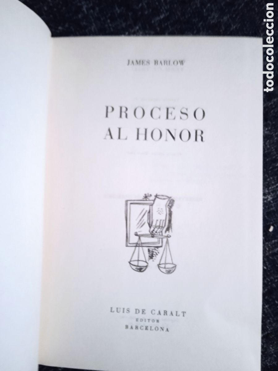 Libros de segunda mano: Proceso al honor / James Barlow - Foto 2