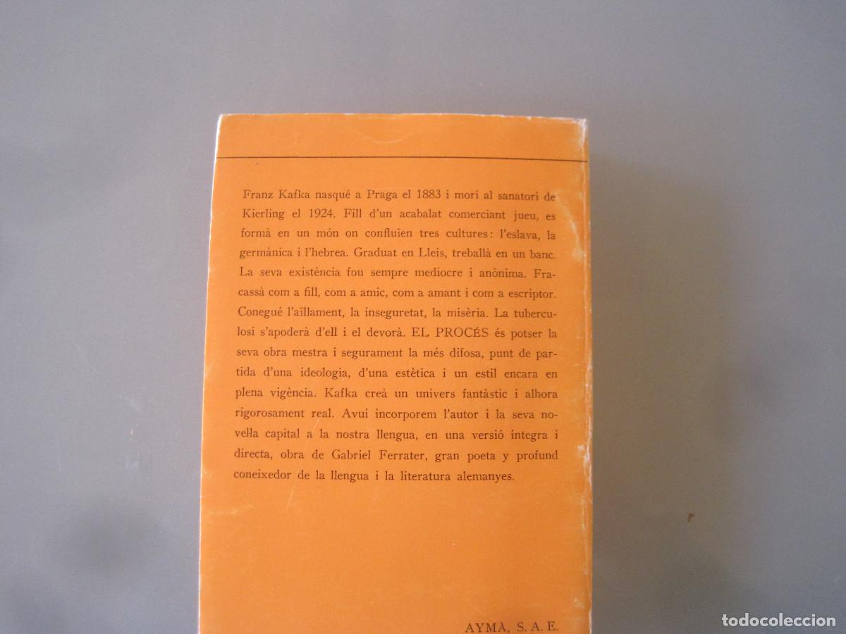 Libros de segunda mano: Franz Kafka - El proc&egrave;s - Proa - 1981 - Foto 3