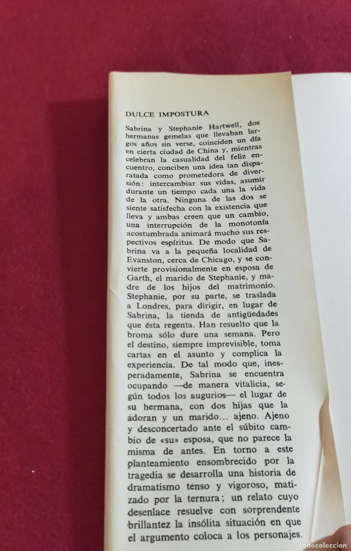 Libros de segunda mano: DULCE IMPOSTURA - JUDITH MICHAEL. - Foto 4