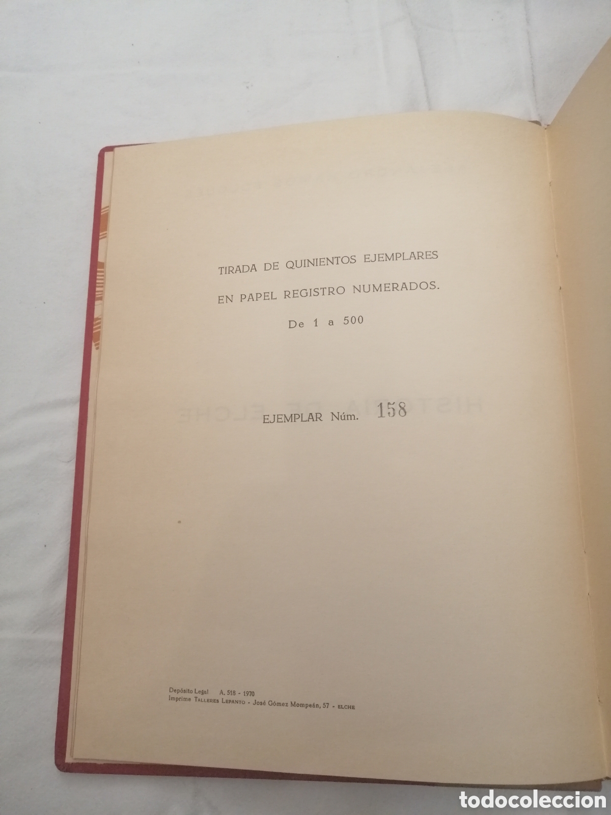 Libros de segunda mano: Libro historia de elche de Alejandro Ramos Folques edici&oacute;n limitada y numerada - Foto 4