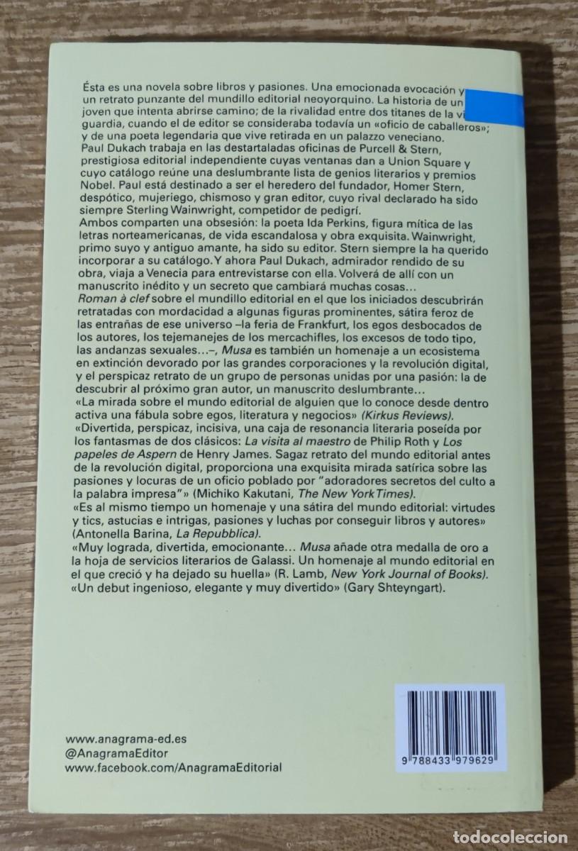 Libros de segunda mano: Libro - Musa (2016) Jonathan Galassi - Foto 6
