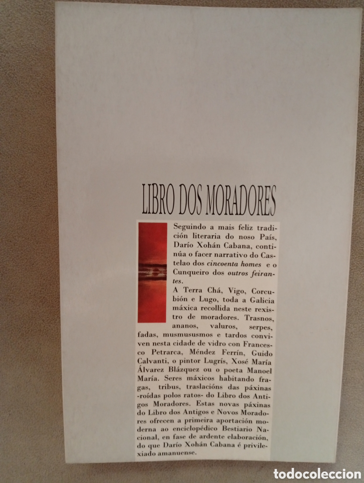 Libros de segunda mano: Libro dos moradores, Dar&iacute;o Xohan Cabana - Foto 3