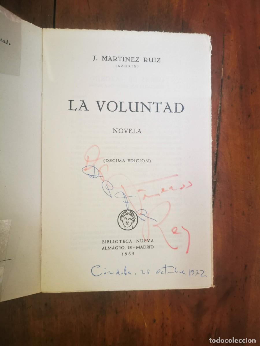 Libros de segunda mano: AZOR&Iacute;N. La voluntad: Novela - Foto 2