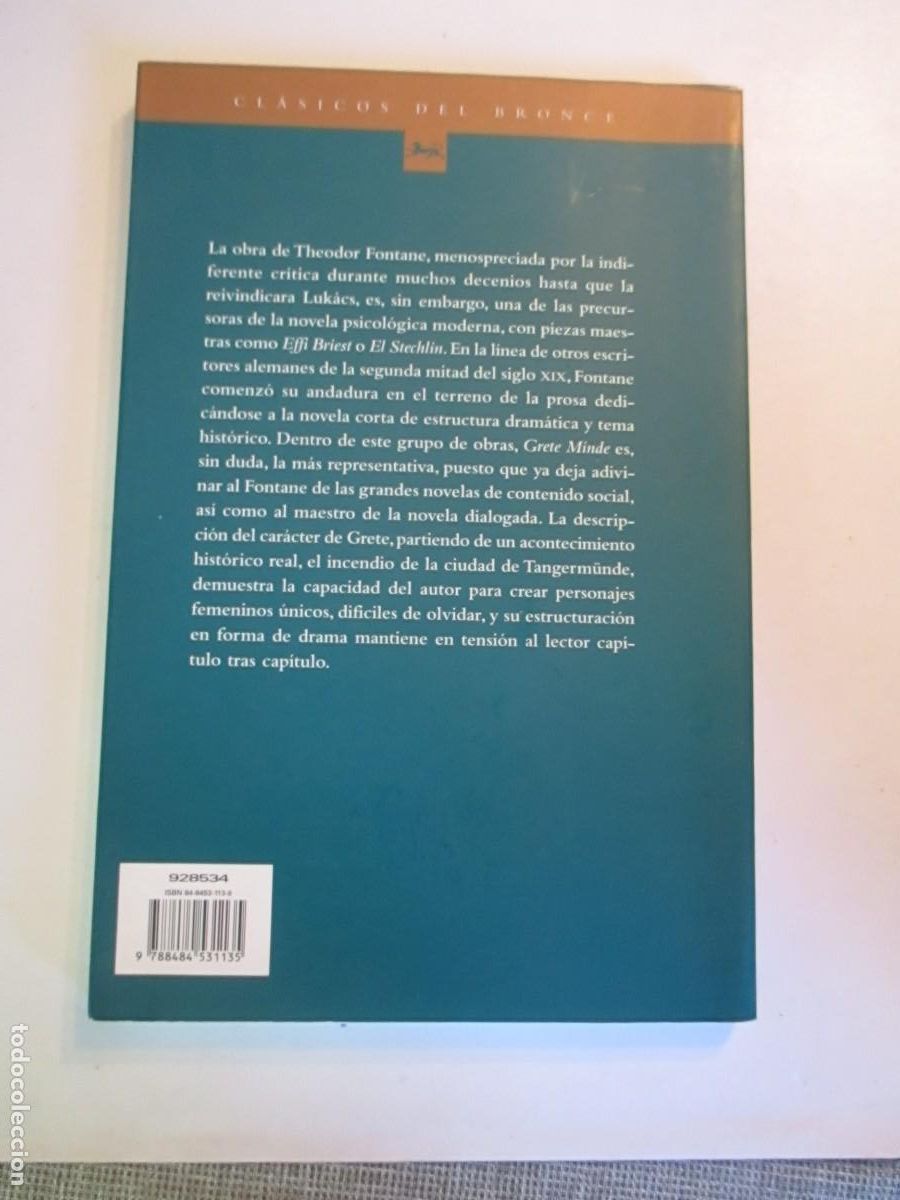 Libros de segunda mano: THEODOR FONTANE Grete Minde W30626 - Foto 2