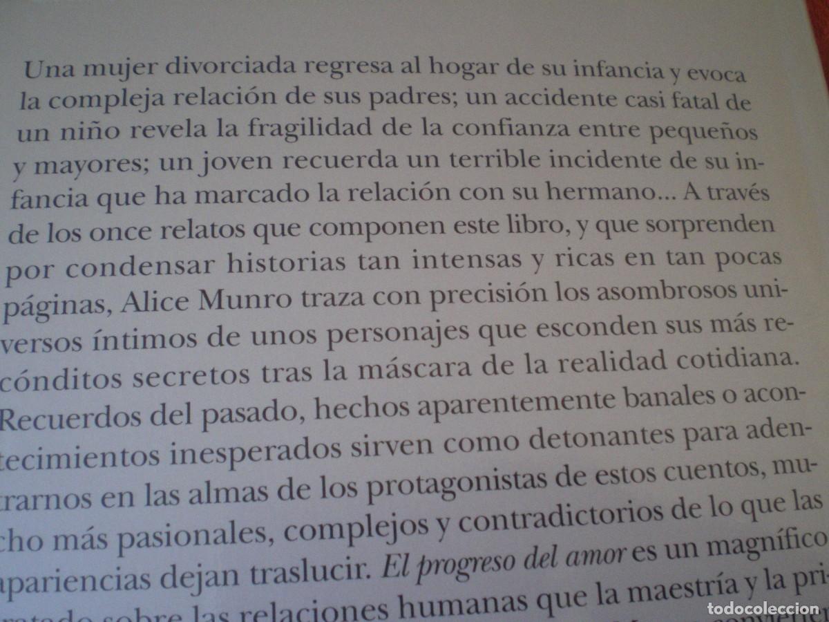 Libros de segunda mano: EL PROGRESO DEL AMOR. ALICE MUNRO. RBA. - Foto 5