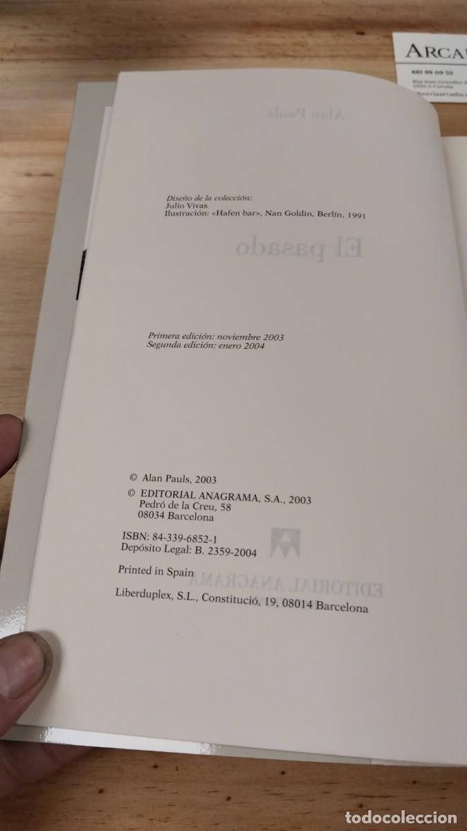 Libros de segunda mano: El Pasado - Alan Pauls - Foto 4