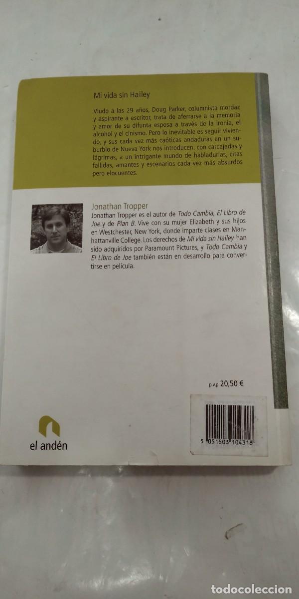 Libros de segunda mano: Mi vida sin Hailey Jonathan Tropper - Foto 2