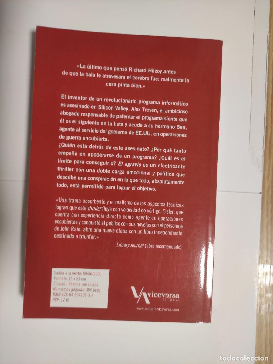 Libros de segunda mano: El Agravio. - Barry Eisler (rv14) - Foto 2
