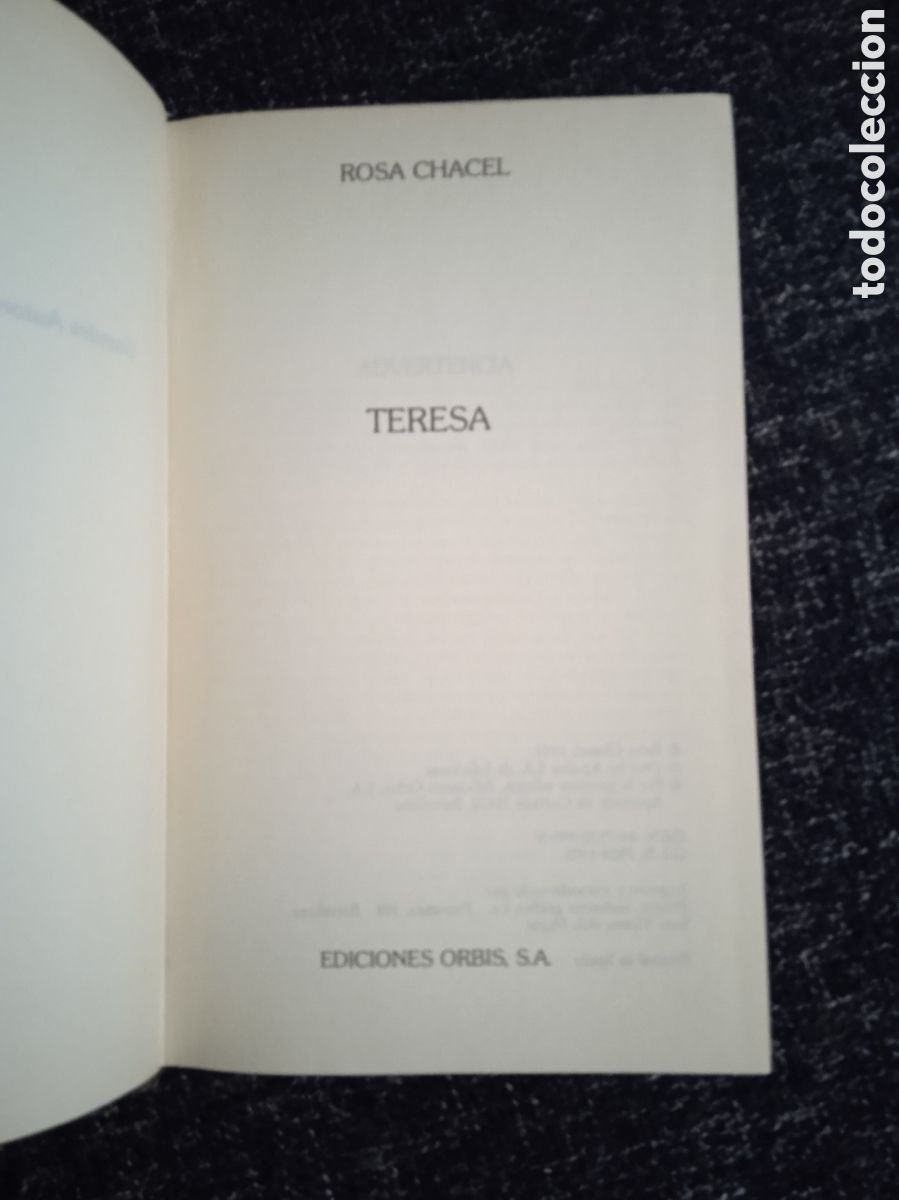 Libros de segunda mano: TERESA / ROSA CHACEL - Foto 2