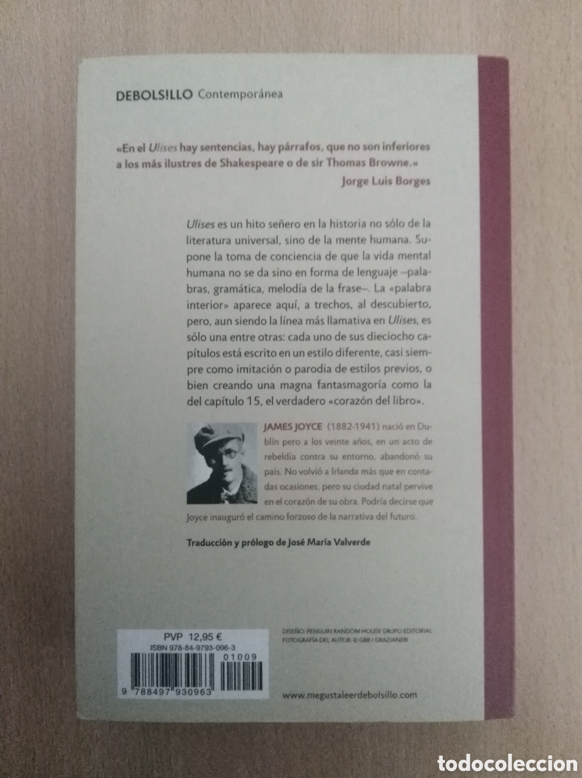 Libros de segunda mano: ULISES. James Joyce. Edici&oacute;n de Bolsillo. - Foto 4
